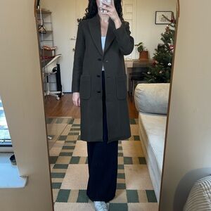 Chloé Stora Olive Green Long Coat